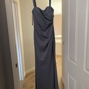 Grey plum floor length size 8